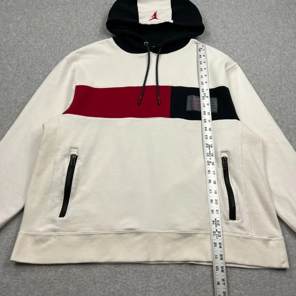 Nike Air Jordan Hoodie Men's XL White Legacy AJ11 XI Retro Sweatshirt CU1508-100